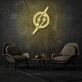 Superhero Neon Sign Celebrating Iconic Characters and Virtues