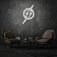 Superhero Neon Sign Celebrating Iconic Characters and Virtues