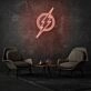 Superhero Neon Sign Celebrating Iconic Characters and Virtues