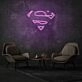 Superman Neon Light Heroic Ideal in Bright Display
