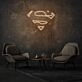 Superman Neon Light Heroic Ideal in Bright Display