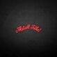 That's all folks' neon sign