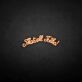 That's all folks' neon sign