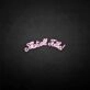That's all folks' neon sign