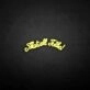 That's all folks' neon sign
