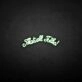 That's all folks' neon sign