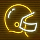 Field of Dreams Neon Football Helmet Illumination
