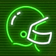 Field of Dreams Neon Football Helmet Illumination