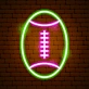 Field of Victory Neon American Football Sign