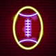 Field of Victory Neon American Football Sign