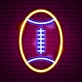 Field of Victory Neon American Football Sign