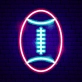 Field of Victory Neon American Football Sign