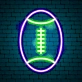 Field of Victory Neon American Football Sign