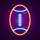 Field of Victory Neon American Football Sign