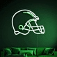 Touchdown Dreams Football Helmet Neon Sign