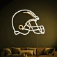 Touchdown Dreams Football Helmet Neon Sign