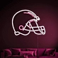 Touchdown Dreams Football Helmet Neon Sign