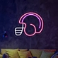 Gridiron Glory Football Player Helmet Neon Sign