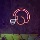 Gridiron Glory Football Player Helmet Neon Sign