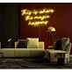 This is where the magic happens Neon Sign Enchanting Atmosphere