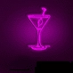 Cocktail Glasses Bar Neon Signs
