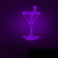Cocktail Glasses Bar Neon Signs