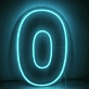 Number 0  LED Neon Sign