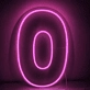 Number 0  LED Neon Sign