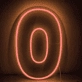 Number 0  LED Neon Sign