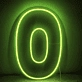 Number 0  LED Neon Sign
