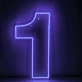 Number 1  LED Neon Sign