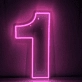 Number 1  LED Neon Sign