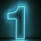 Number 1  LED Neon Sign