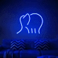 Elegant Elephant Neon Light