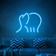 Elegant Elephant Neon Light