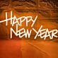 Festive Happy New Year Neon