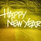 Festive Happy New Year Neon