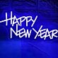 Festive Happy New Year Neon