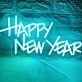 Festive Happy New Year Neon