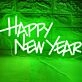 Festive Happy New Year Neon