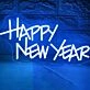 Festive Happy New Year Neon
