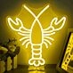 Vibrant Lobster Neon Sign