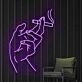 Hand Holding Cigarette  Neon Sign