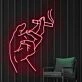 Hand Holding Cigarette  Neon Sign
