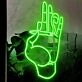 Pinching Cigarette  Neon Sign