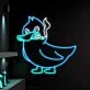 Smoking Duck  Neon Sign