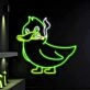 Smoking Duck  Neon Sign