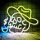 Cool Smoking Skull  Neon Sign