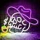 Cool Smoking Skull  Neon Sign