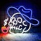 Cool Smoking Skull  Neon Sign